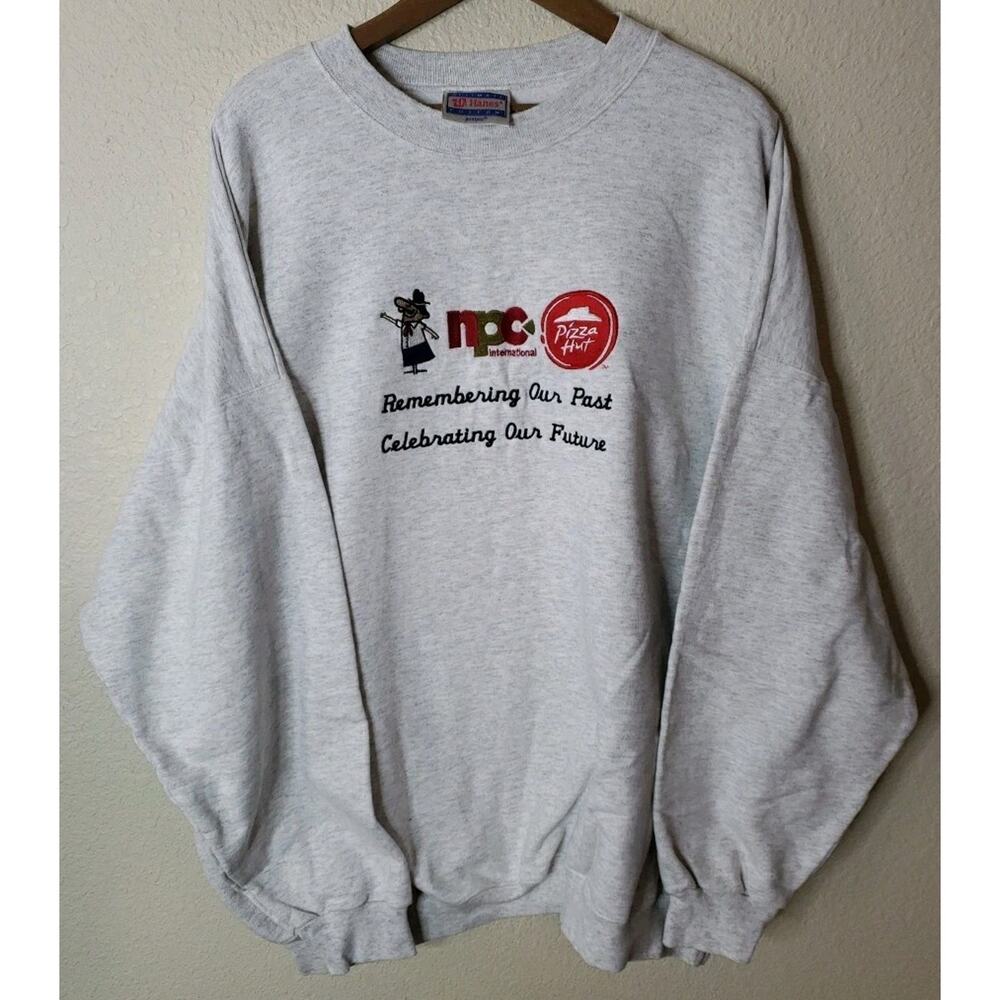 Vintage Pizza Hut Sweatshirt Employee Crewneck Size 2xl XXL 2000s Pizza Pete